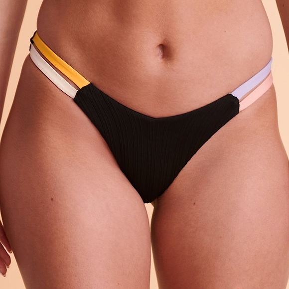 NWOT Hurley High Leg Ribbed Bikini Bottom - Picture 4 of 16